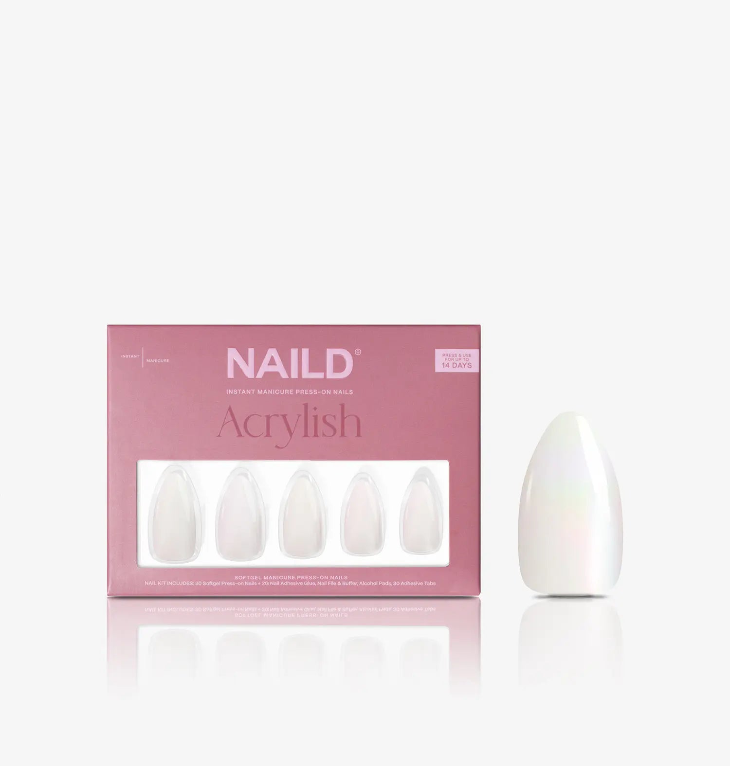 Hailey almond Softgel Press on Nails (inkl. Klebesticker & Nagelkleber)