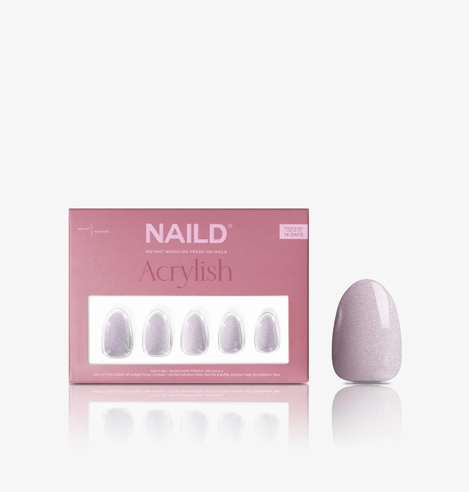 Pillow cateye short rounded Softgel Press on Nails (inclusi adesivi e colla per unghie)