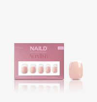 Micro french short s square Softgel Press On Nails (inkl. Klebesticker & Nagelkleber)