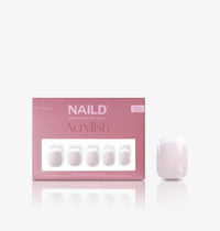 Milky french short s square Softgel Press On Nails (inkl. Klebesticker & Nagelkleber)