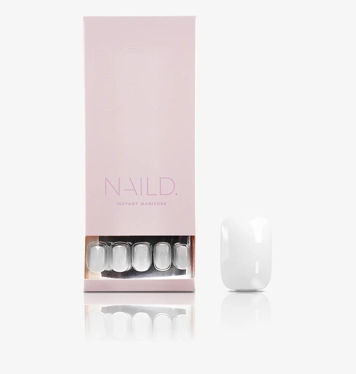 REMINI WHITE short Naild Press on artificial nails 