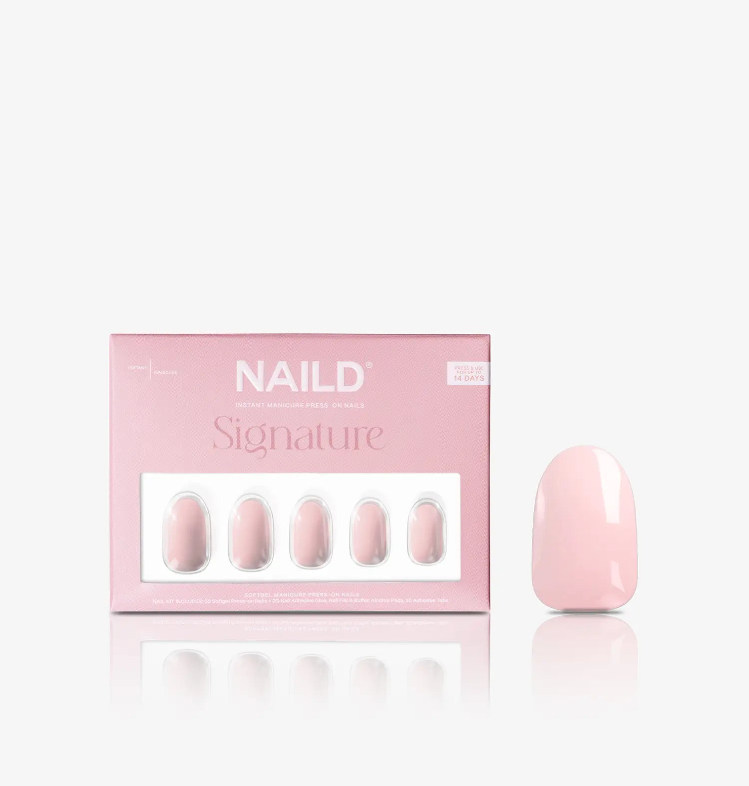 Babe round Softgel Press on Nails (incl. colla per unghie)