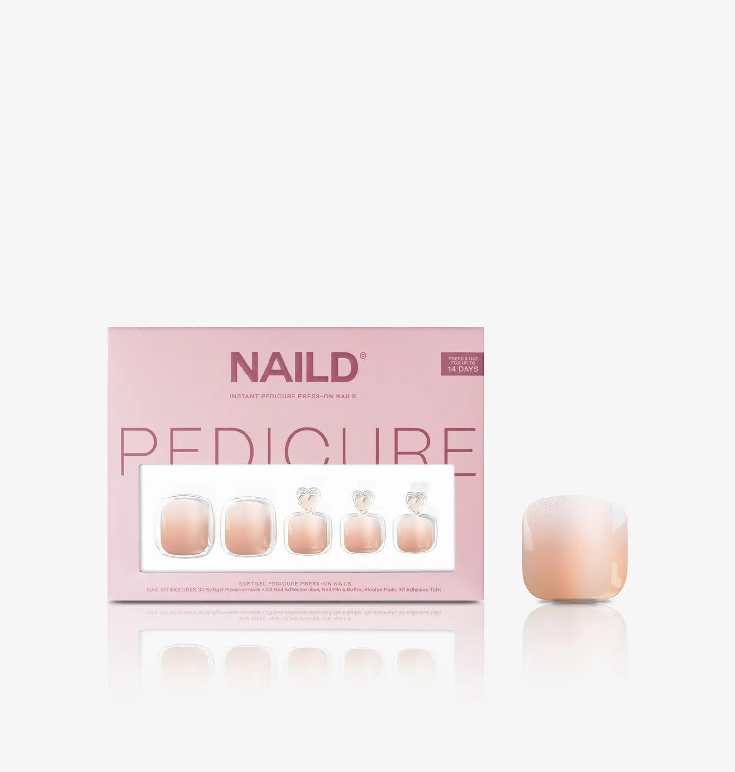 BERRY Toe Press-On Nails False Nails (Twin Pack)