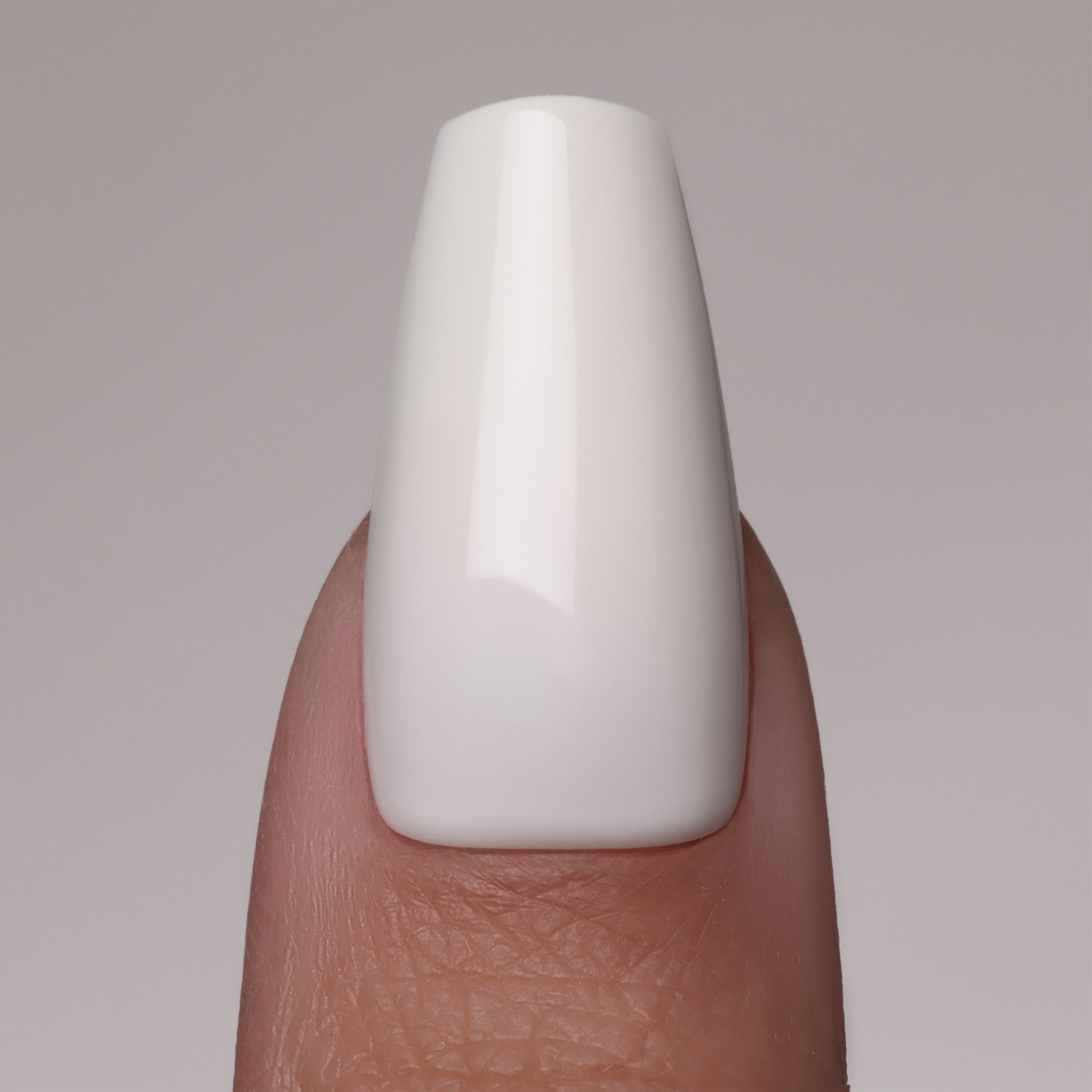 WHITE ACRYLISH (extra long) artificial nails (NEW)