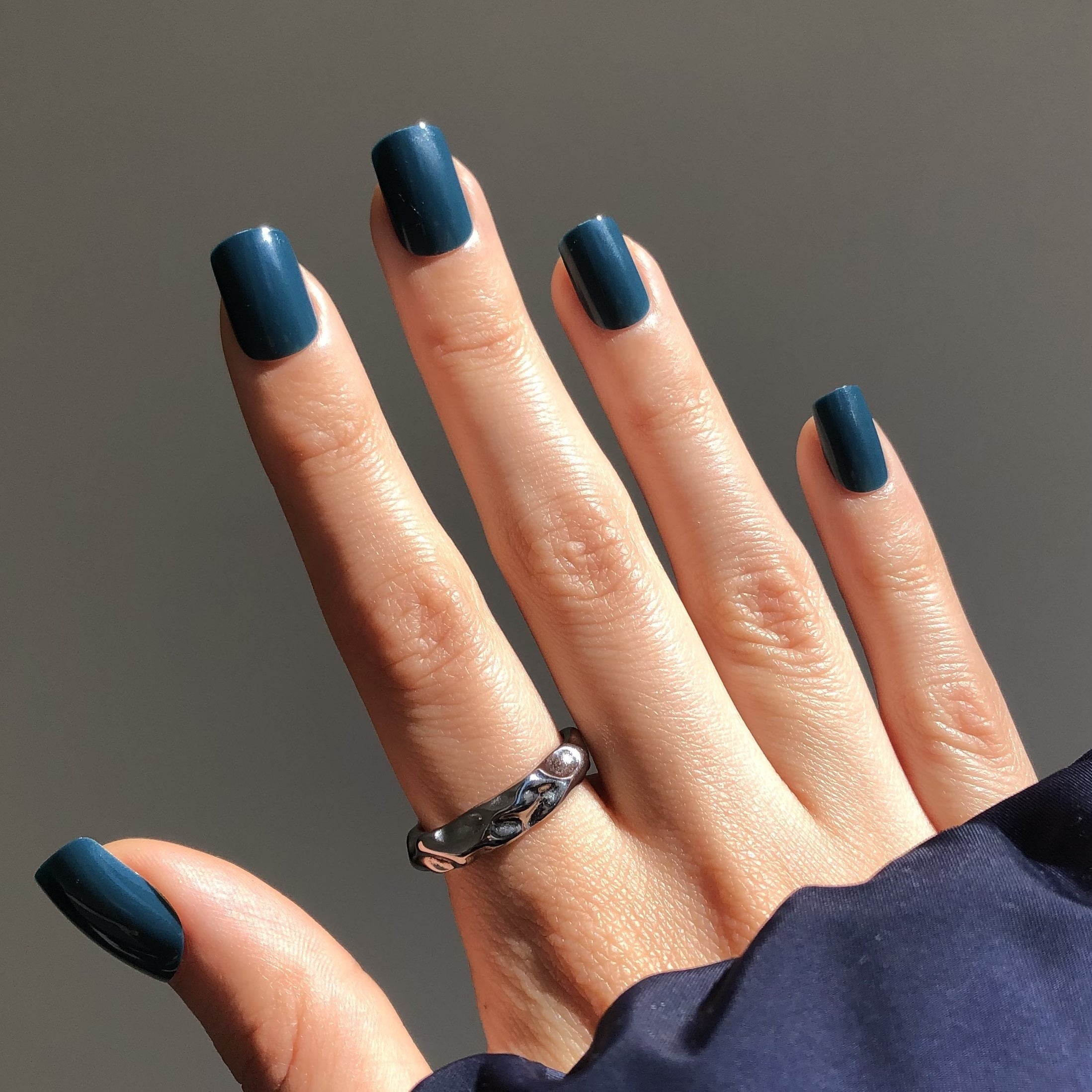 Navy short s Press On Nails (inkl. Nagelkleber)