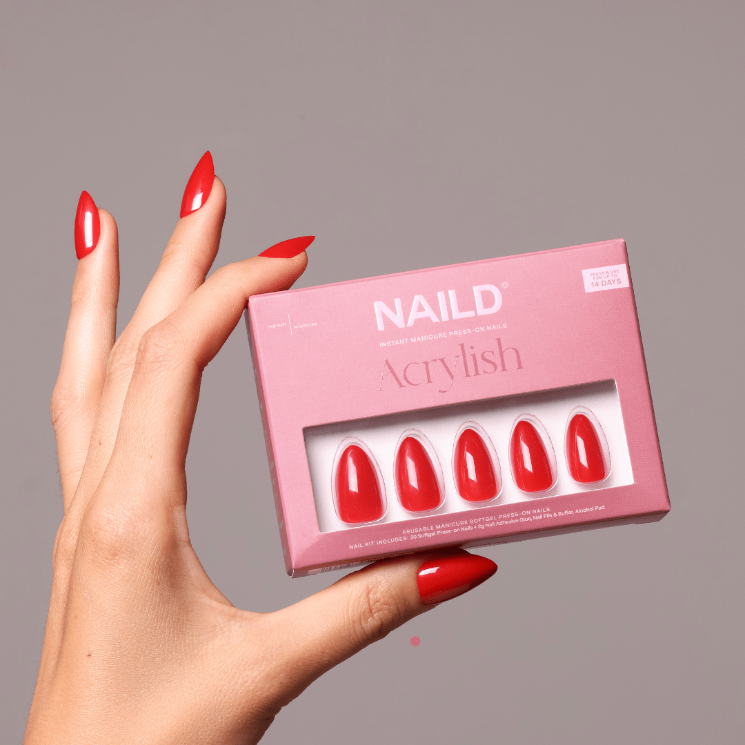 Red Almond Softgel Press-On Nails XL Pack (60 Nägel inkl. Nagelkleber)