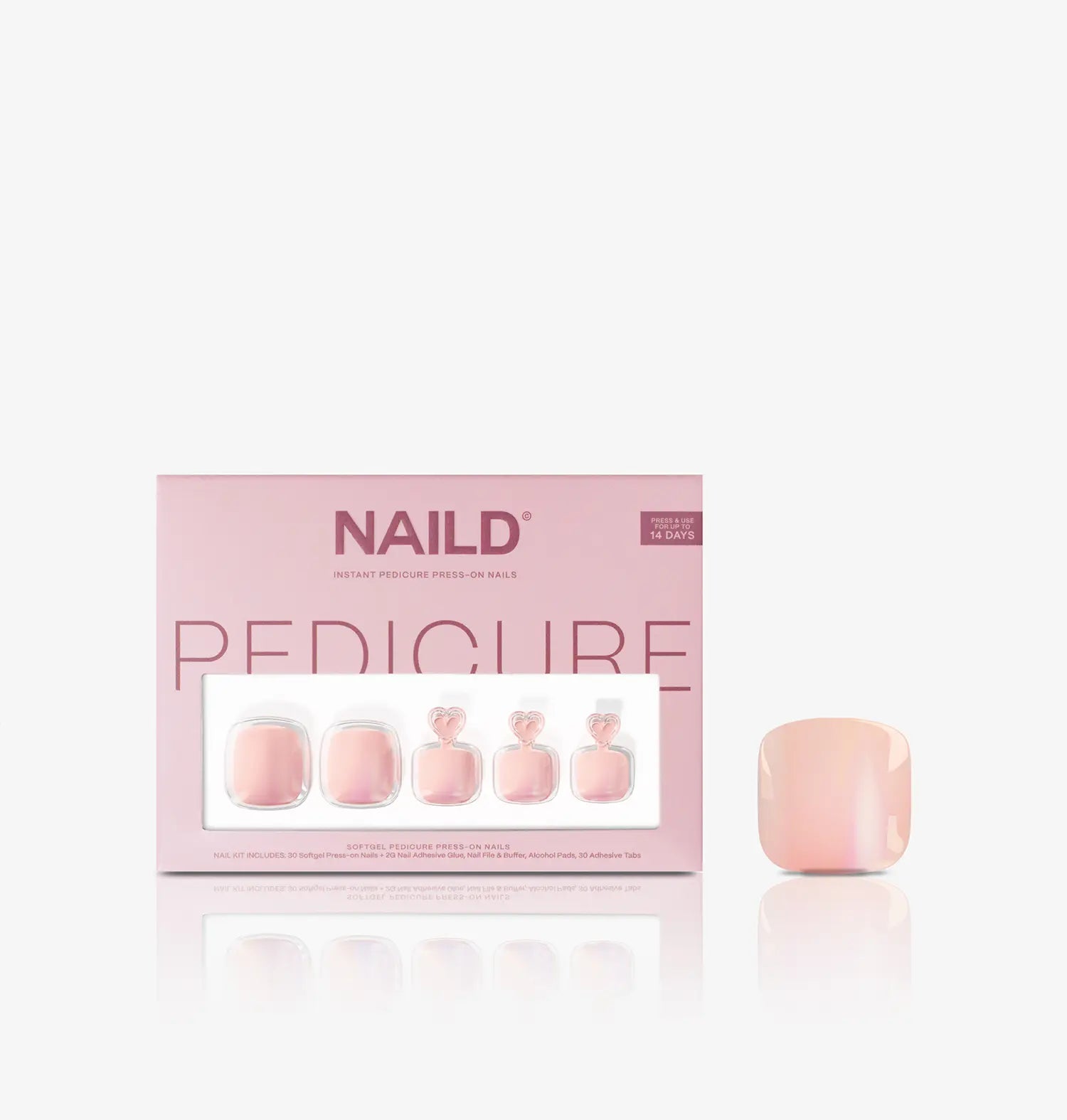 BERRY Toe Press-On Nails False Nails (Twin Pack)