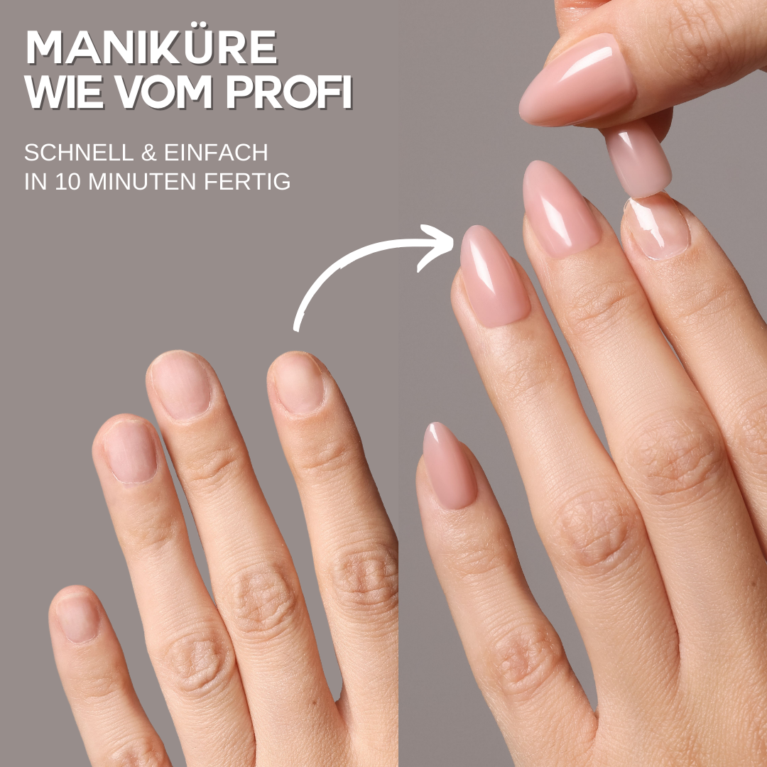 Ginza short Softgel Press on Nails (inkl. Klebesticker & Nagelkleber)