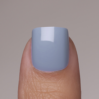 Misty blue short square Softgel Press on Nails (inkl. Klebesticker & Nagelkleber) Limitiert