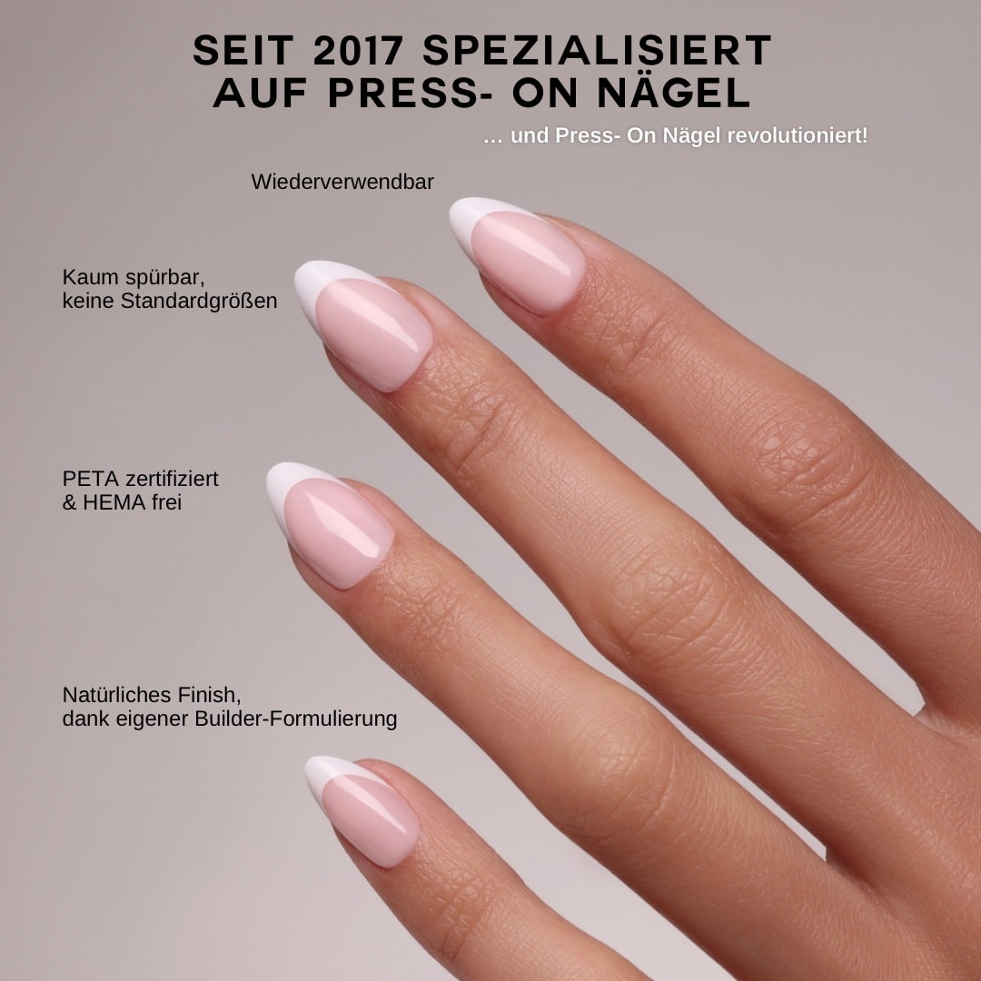 Babe round Softgel Press on Nails (inkl. Klebesticker & Nagelkleber)