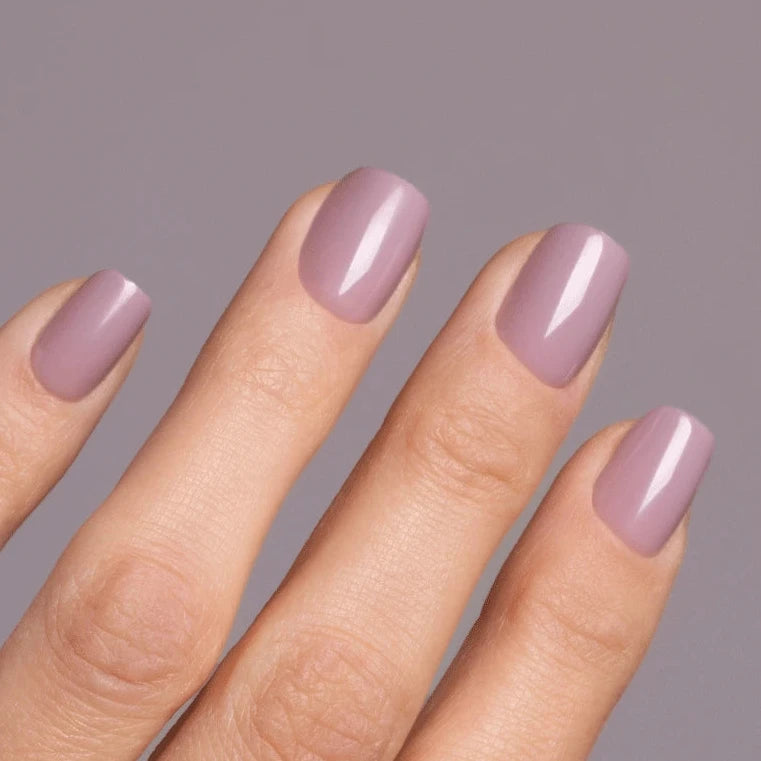 Mauve short s square Softgel Press on Nails (inkl. Klebesticker & Nagelkleber)