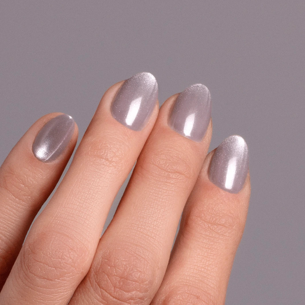 Pillow cateye short s rounded Softgel Press on Nails (inkl. Klebesticker & Nagelkleber)